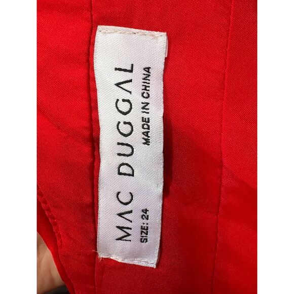 Mac Duggal Women's Rosette Halter Chiffon Evening Gown Size 24 - Picture 13 of 16